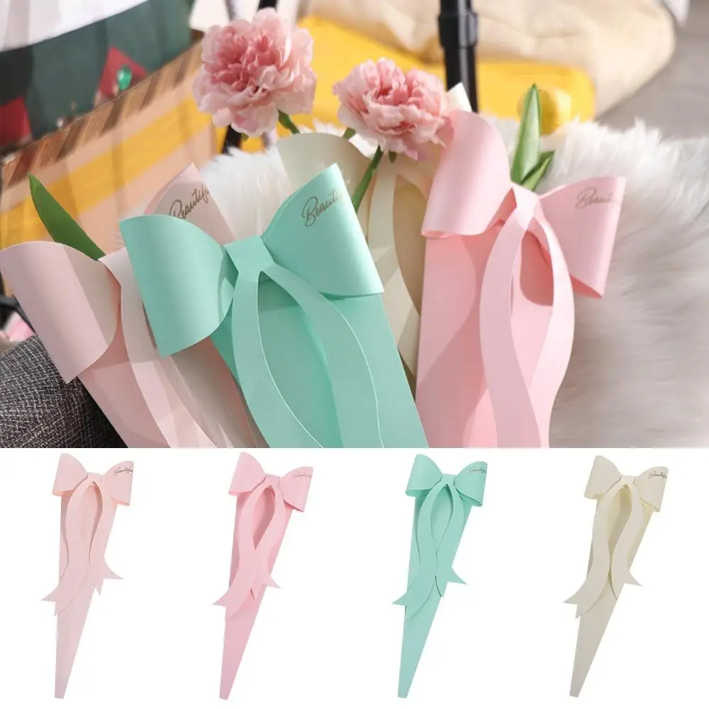 Декоративная Цветочная упаковочная коробка в виде банта съемная розы