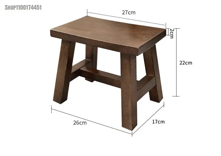 Небольшой домашний низкий табурет маленький современный минималистский