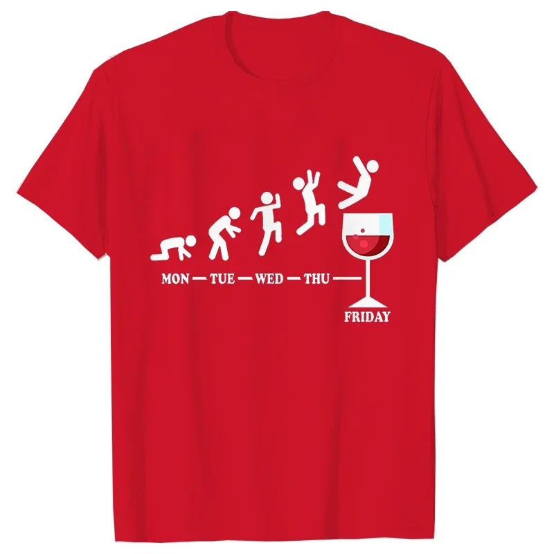 Женская футболка Friday Drinking Day Wine Lover Y2k топы с короткими рукавами футболки для