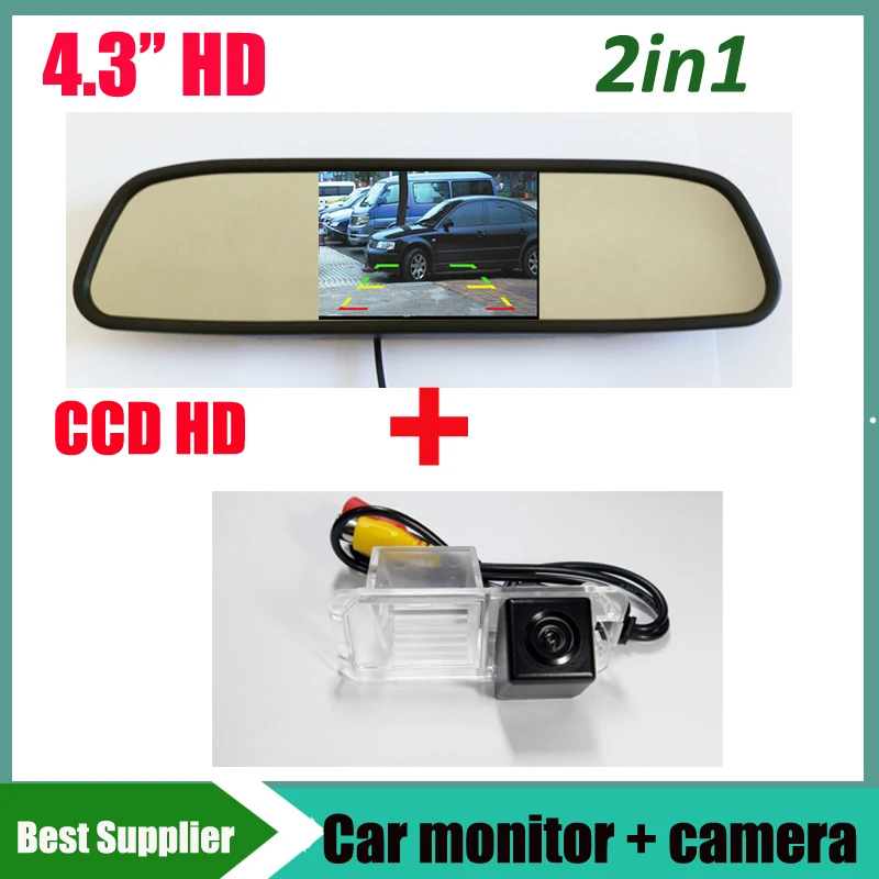 For Volkswagen Beetle Polo Golf 6 Passat CC GOLF MAGOTAN Bora Jetta Skoda Yeti 2014 Car Rear View parking Camera + Monitor