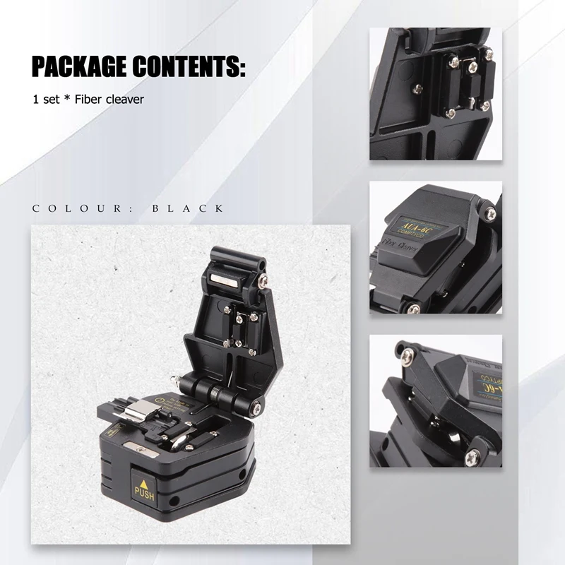 Скалыватель волокна AUA-6C Нож для резки кабеля FTTT оптоволокна Инструменты Резак