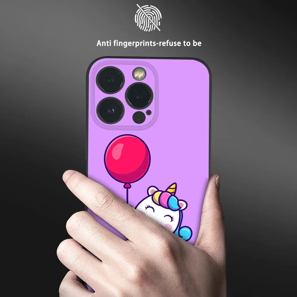 Милый крутой чехол для телефона с рисунком U-единорога iPhone 15 14 13 12 11 Pro Xs Max Mini XR X 78
