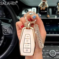 soft tpu full protection car remote key case fob cover shell for geely coolray x6 emgrand global hawk gx7 keychain accessories