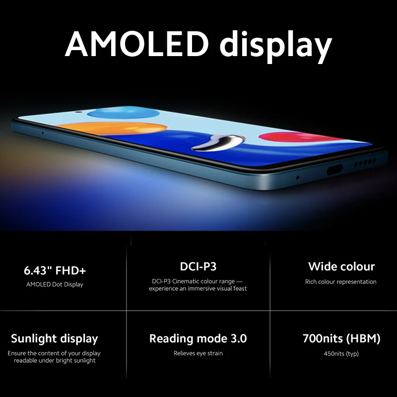 Смартфон Xiaomi Redmi Note 11 64 ГБ/128 ГБ Snapdragon 680 90 Гц AMOLED дисплей 50мп четыре камеры 33 Вт 5000