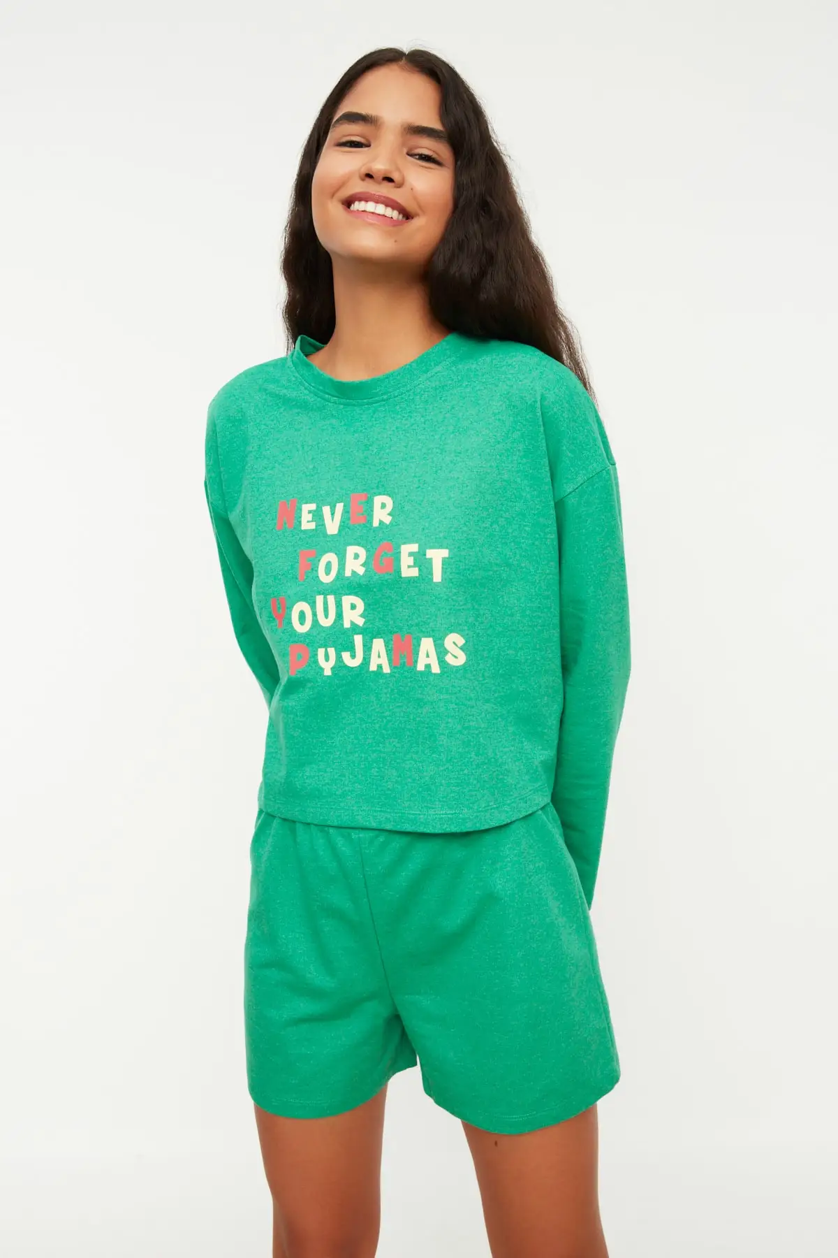 

Women's Pajamas Khaki Recycle Fabric Printed Knitted Sleep Lounge Pajamas Nightwear Nightwear Nightwear Nightwear Casual Home Clothing