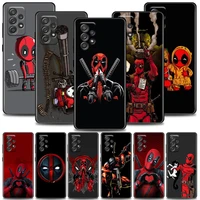marvel phone case for samsung a01 a02 a03s a11 a12 a13 a21s a22 a31 a32 a41 a42 a51 4g 5g tpu case cute cartoon marvel deadpool