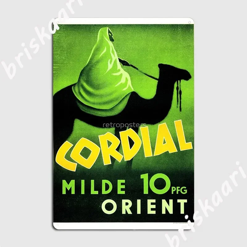 Фото Cordial Milde Orients 10pfg Бедуин верховая езда Cameles немецкая сигарета реклама металлическая табличка плакат Настенный декор №2