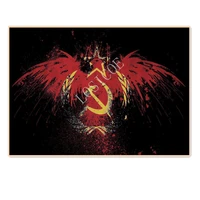 communism badge poster wall sticker mural vintage kraft paper print art painting soviet cccp ussr patriotism drawing wall chart