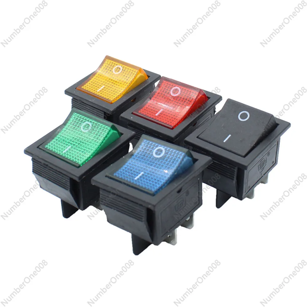 100 шт./пакет KCD4-202 кулисный переключатель для лодки 4 контакта с подсветкой 31x25 мм 20