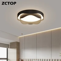 blackwhite color minimalist modern led ceiling lights for living study room bedroom home lighting round ceiling lamp fixtures