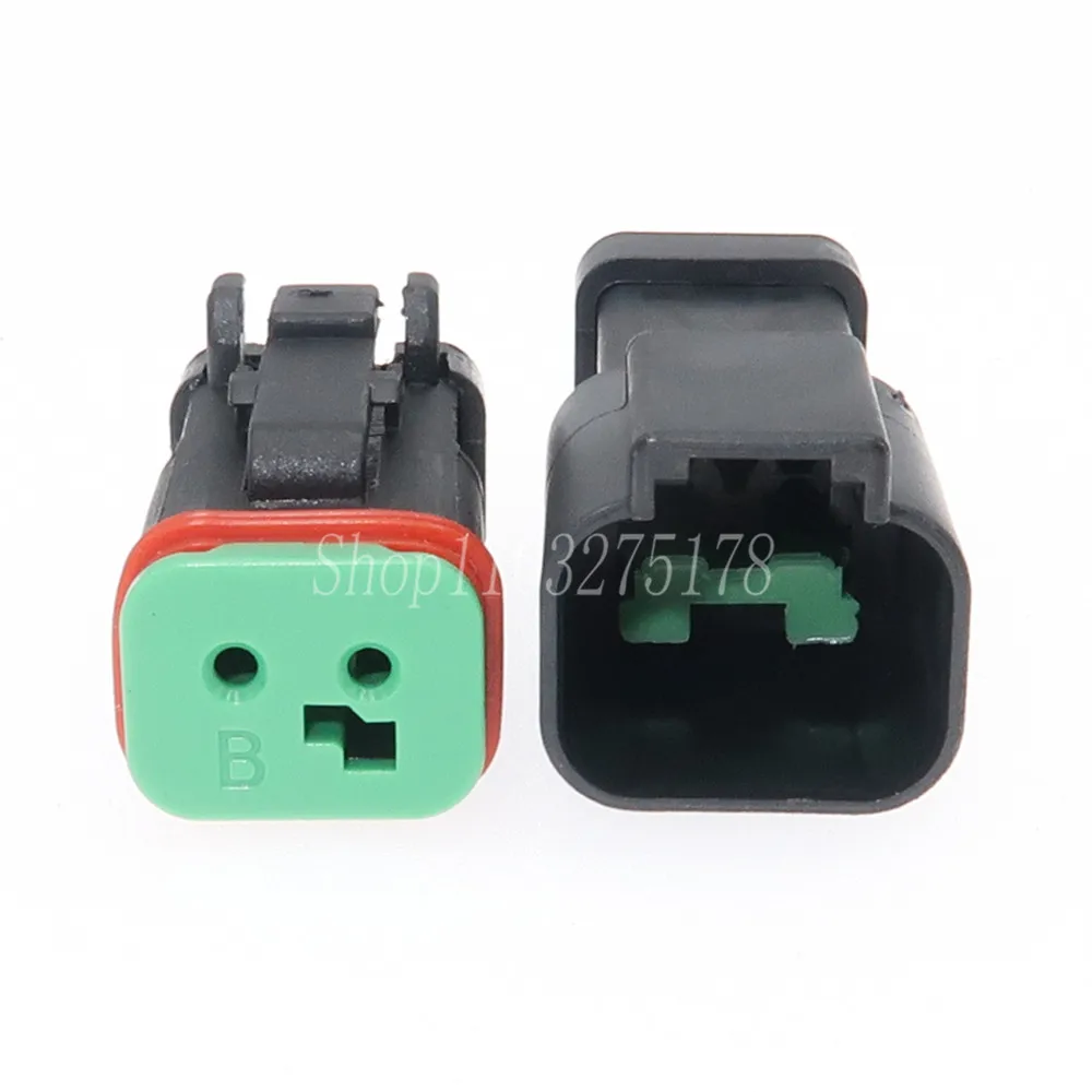 1 комплект 2-контактный DT04-2P-E005 DT06-2S-EP06 автомобильный водонепроницаемый черный