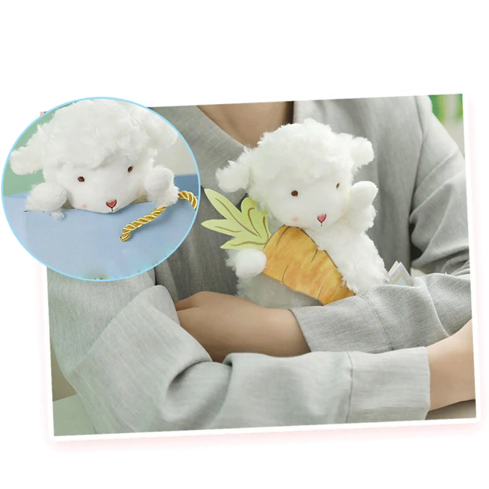 

Кукла, мягкая Овечка, милая фигурка овечки, кукла, мягкие животные для малыша, домашний декор, тематическая вечеринка, подарок на день рожден...