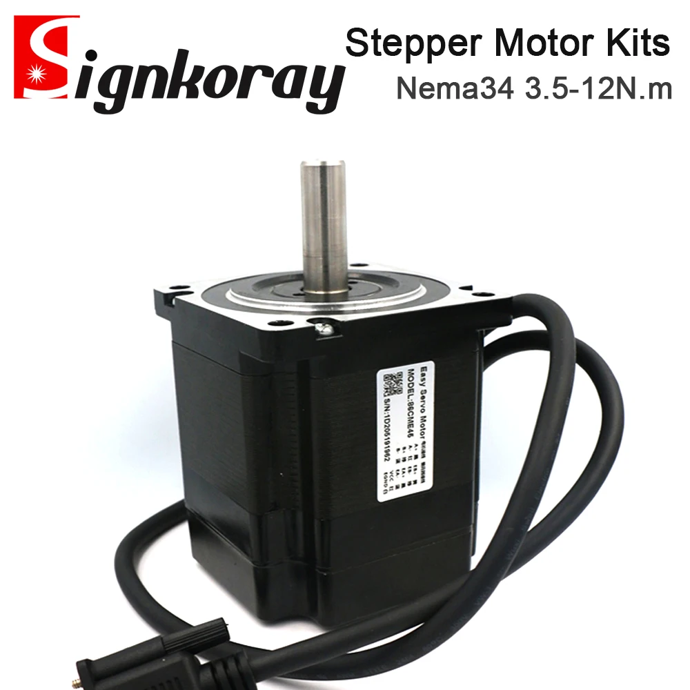 Шаговый двигатель SignkoRay Leadshine Nema34 86CME35 3 5 Нм 86CME45 4 86CME80 8 86CME85 шаговый драйвер CL86C