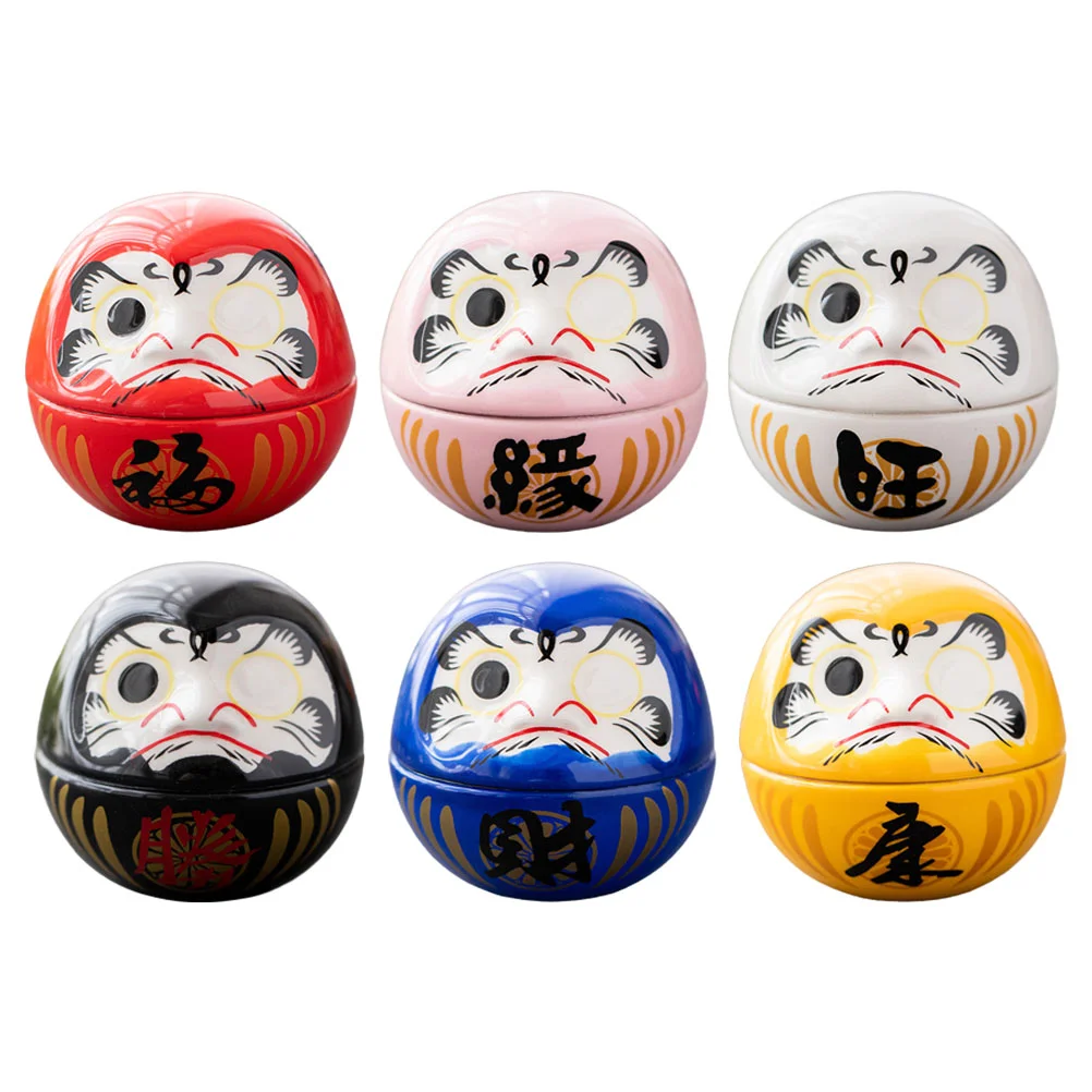 

Dharma Eggs Office Desktop Decor Daruma Tumbler Japanese Figurine Lovely Adornment
