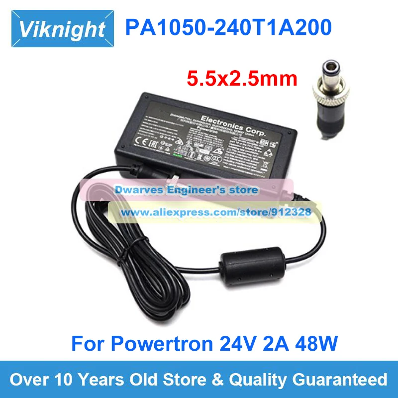 

Оригинальный адаптер переменного тока 24 В, 2 А, 48 Вт, зарядное устройство для POWERTRON B202003000, 5, 5 х2, 5 мм