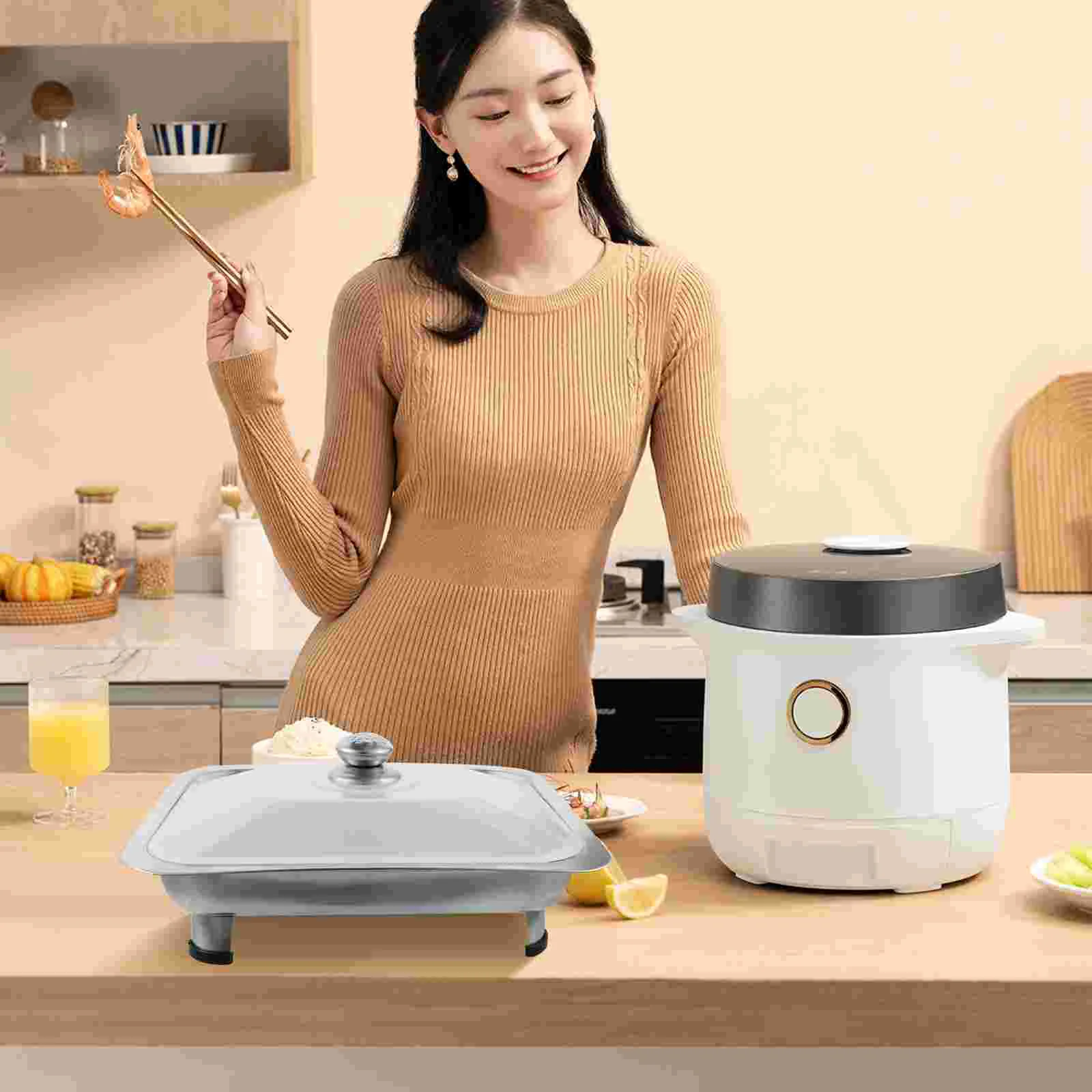 Обеденная тарелка из нержавеющей стали поднос для шведского стола сковорода