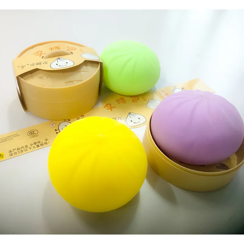 

Fidget Sensory Toy Steamer Of Steamed Stuffed Bun Autism Special Needs Stress Reliever Stress Soft Relieve Squeeze Toys