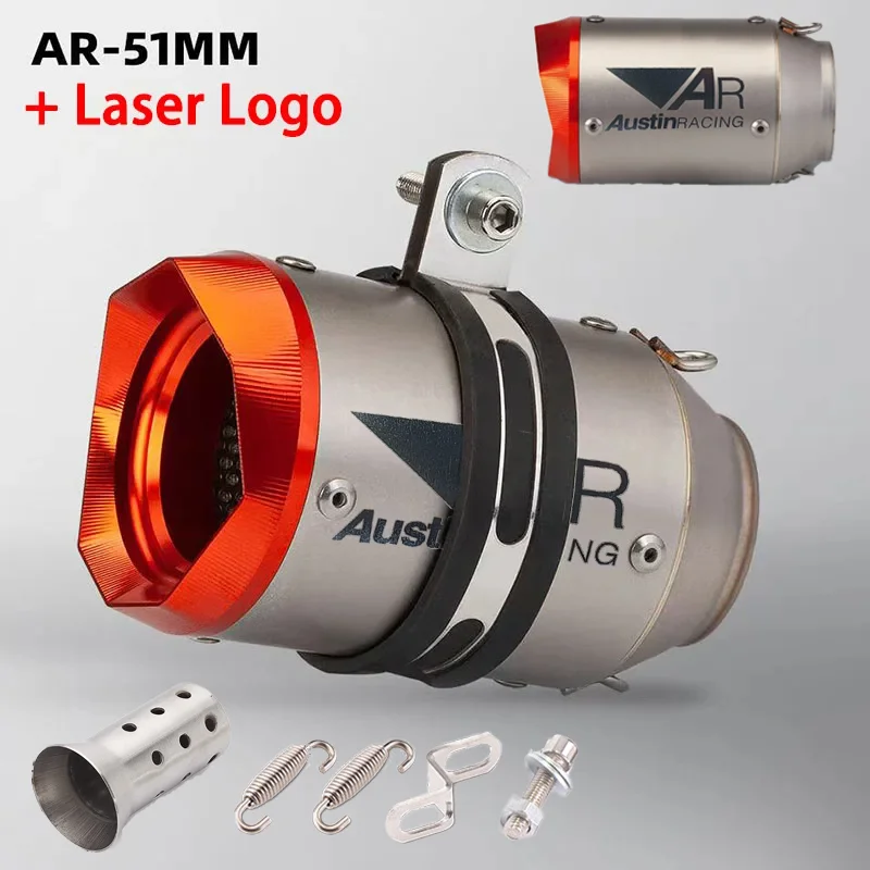 

AR Austin Racing GP1-R выхлопная система мотоцикла Универсальный впускной отверстие 51 мм/60 мм