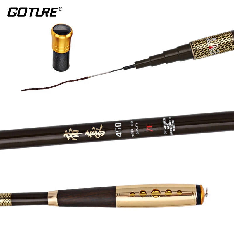 

Goture DIHAO Stream Fishing Rod 3.6m 4.5m 5.4m 6.3m 7.2m Power Hand Telescopic Fishing Pole Tenkara Trout Carp Rod