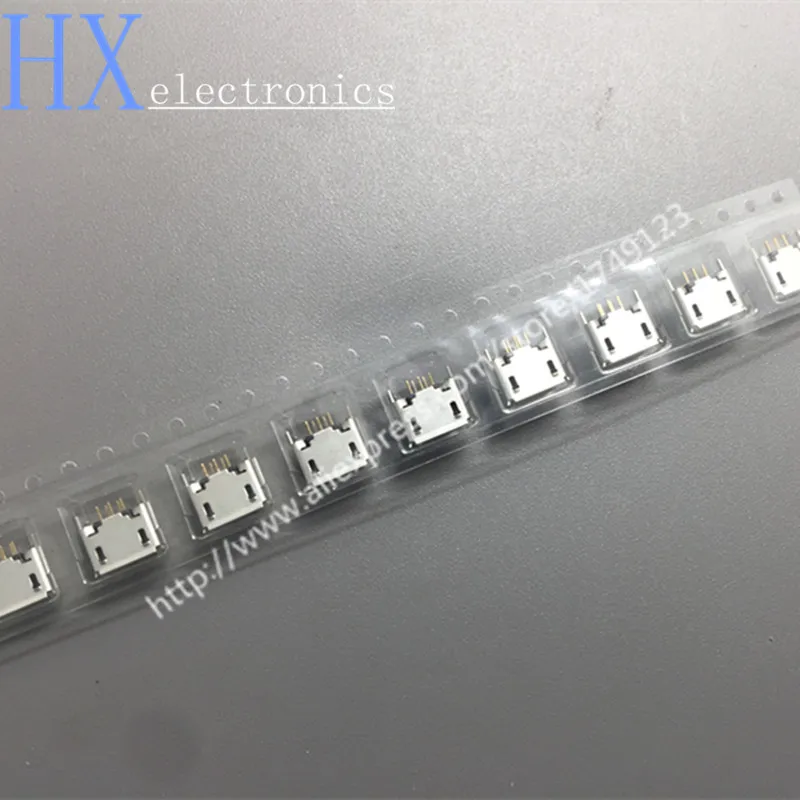 Бесплатная доставка 50 шт. вертикальный MICRO USB 5pin гнездовой разъем 180 градусов 5P