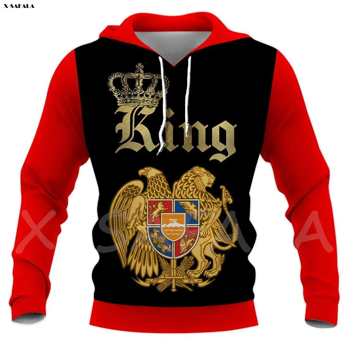 

Romania Armenia Brazil King Design 3D Printed Hoodie Man Female Zipper Pullover Sweatshirt Hooded Jersey Streetwear Tracksuits