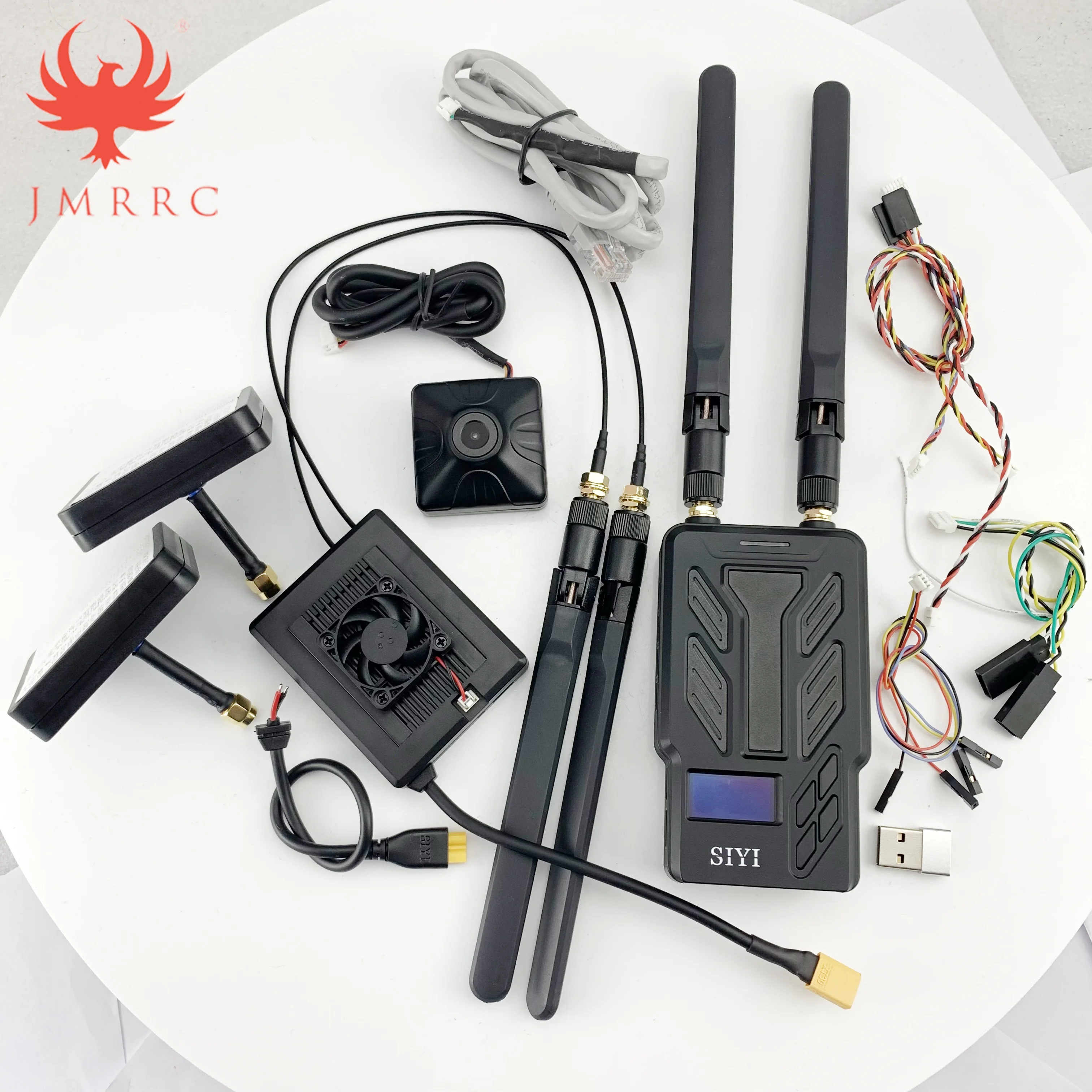 

HM30 Full HD Digital Video Link Radio System Transmitter Remote Control OLED Touchscreen 1080p 60fps 150ms FPV OSD 30KM
