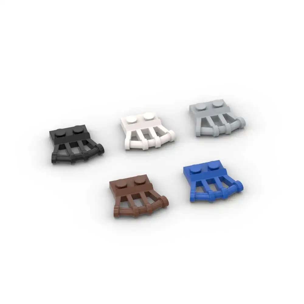 Фото MOC 10 шт. 92692 модифицированные строительные блоки 1x2 комплект с угловой ручкой на боковой стороне Кирпичи Детские игрушки на день рождения Рождество подарки №1
