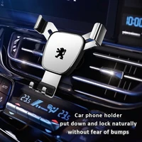gravity car phone holder auto styling gps support mobile phone bracket mount stand for peugeot 107 108 206 207 301 3008 307