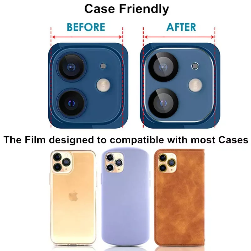 2PCS Camera Len Glass For iPhone 11 Pro 13 12 Pro Max Tempered Glass Screen Protector For iPhone 11Pro Max Protective Glass Film