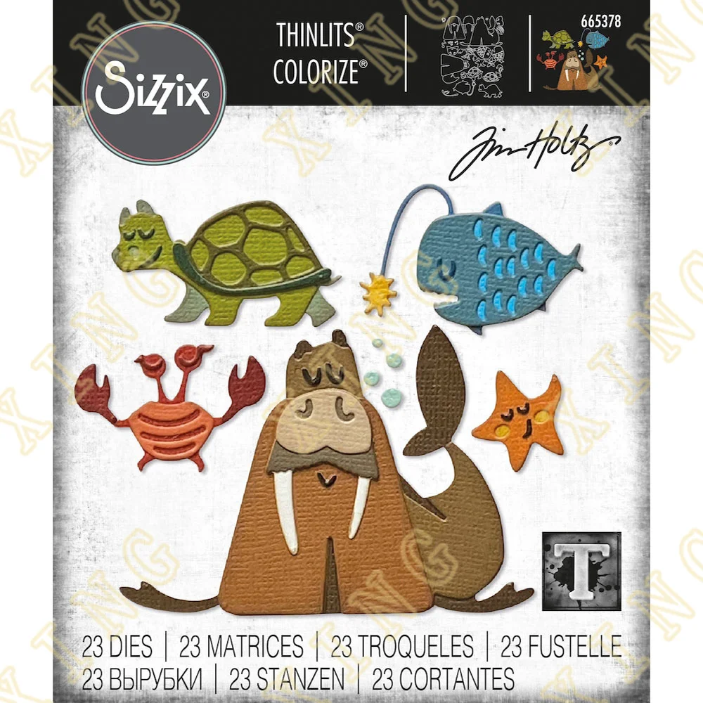 

Turtle Starfish Crab Metal Craft Cutting Dies Diy Scrapbook Paper Diary Decoration Card Handmade Embossing New Product for 2022