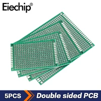 5pcs 46 57 68cm double side prototype diy universal printed circuit pcb board copper prototype breadboard diy electron kit