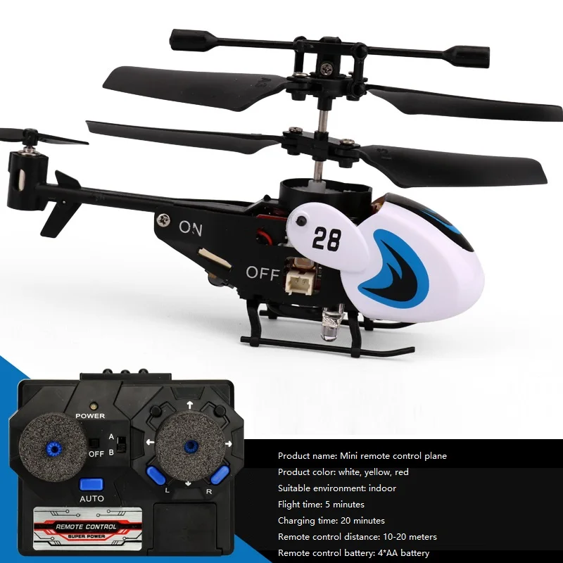 

Mini RC Helicopter Remote Control Plane 3.5 Channels Helicopter Toy Fall Resistant Recharge Aircraft Plane Toys for Children