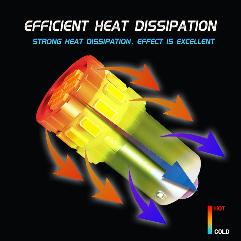 Светодиодная лампа Jiachi BA9S H6W 2 шт. для парковки Освещение номерного знака T11 W6W