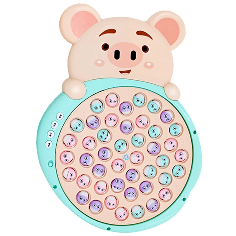 

-Вращающаяся игра для рыбалки, интерактивный развивающий набор игрушек с 45 рыбками, 2 удочки, музыка для малышей, подарок для детей