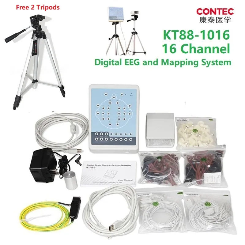 CONTEC KT88-1016 EEG 16-канальная цифровая система отображения Brain electric Бесплатные 2