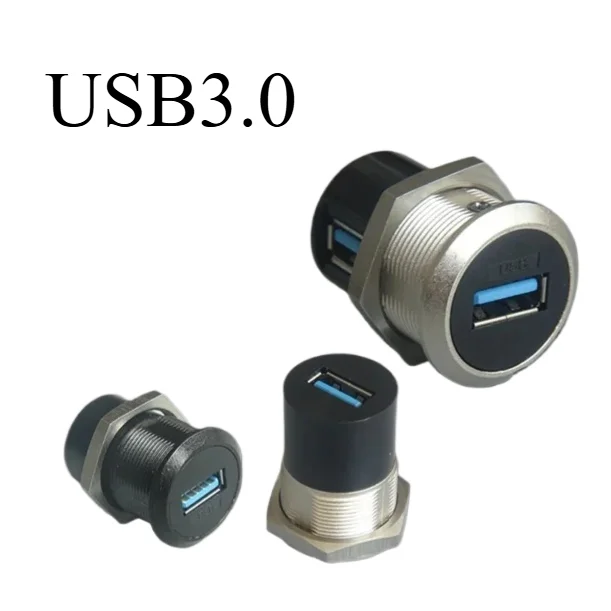 Круглое отверстие USB3.0 колено с прямой головкой Мама-мама фиксированной