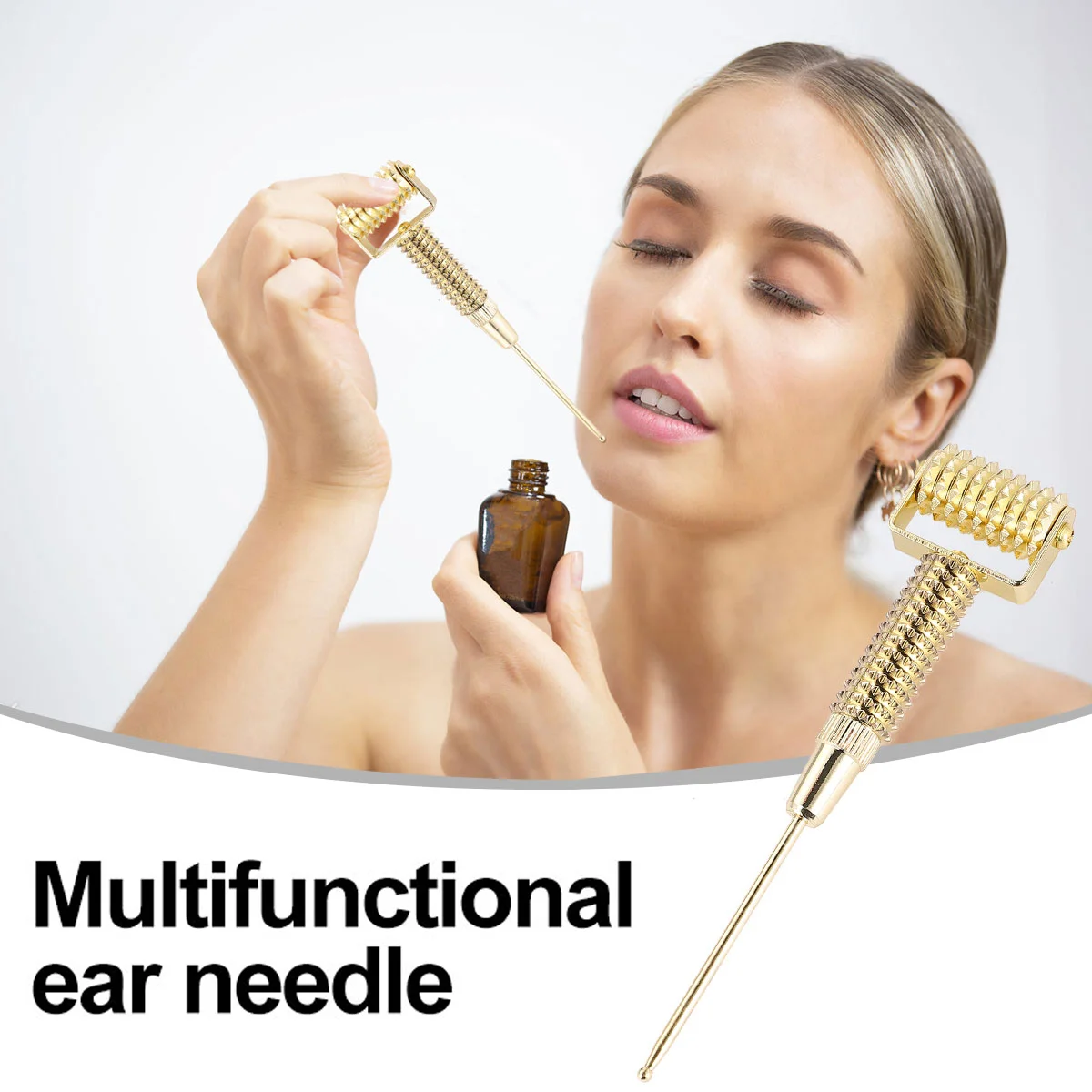 Колесо прокрутки зонд для акупунктуры ушей точечный массаж карманная диаграмма