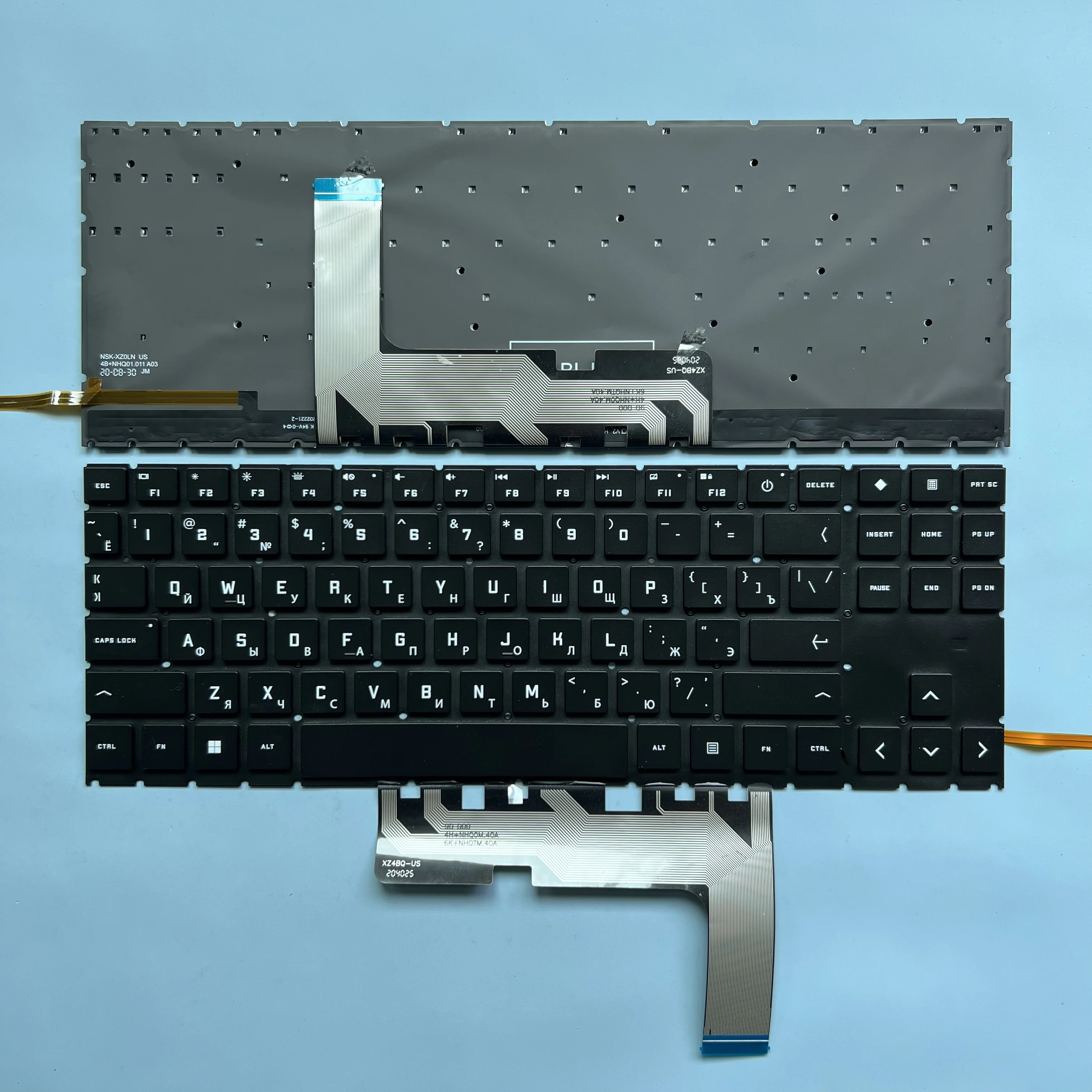 

XIN для HP OMEN 15-EN 15-EK TPN-Q236 15-EK0019NR 15-EN0010CA 15-EN0013DX русская Клавиатура ноутбука с подсветкой и версиями AMD