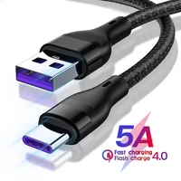 5a mobile phone fast charging cable wire for xiaomi huawei usb type c cable micro usb charger cable for samsung usb c data cord
