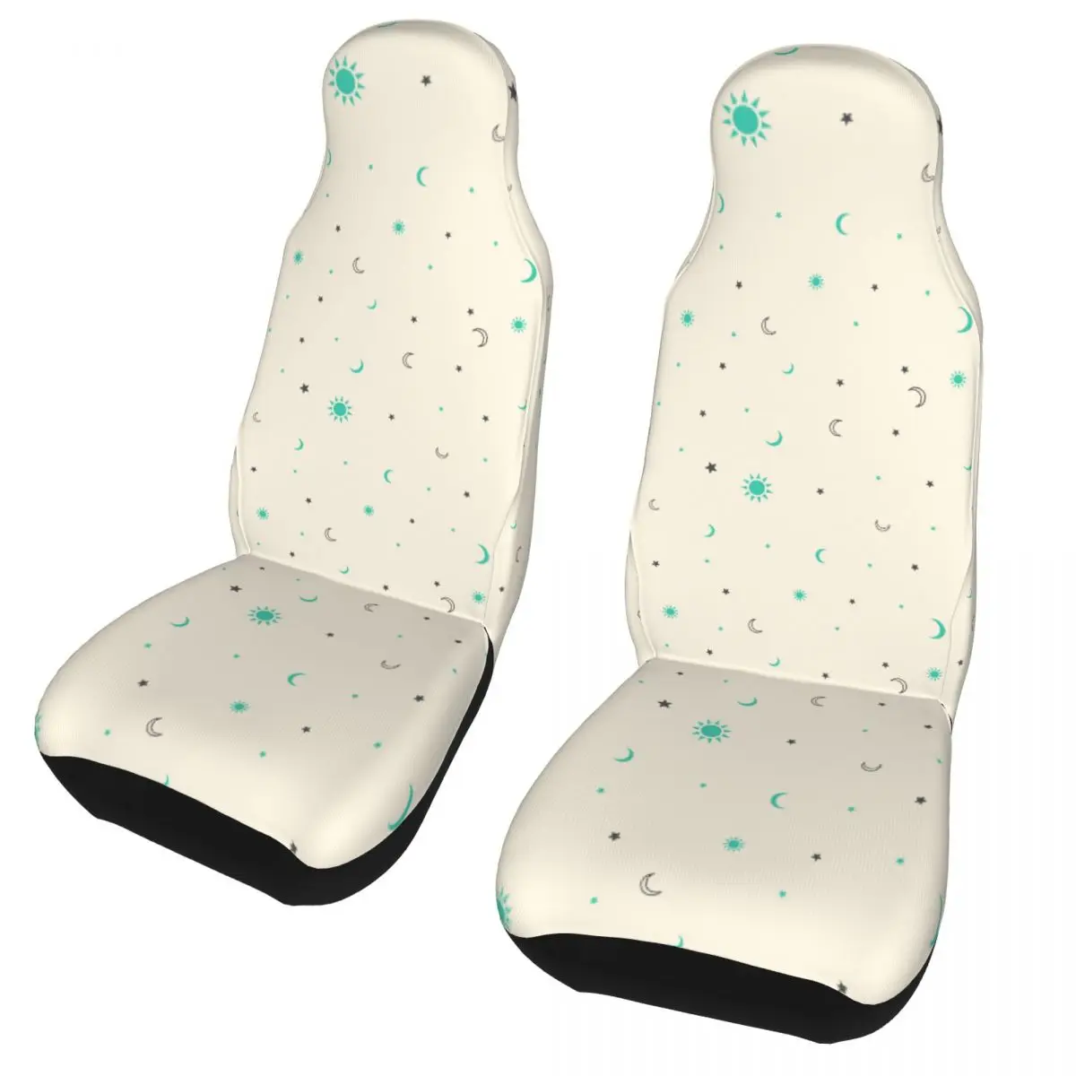 

Retor Sun Moon Cool Universal Car Seat Cover Four Seasons Women Seat Covers Fabric Car Styling