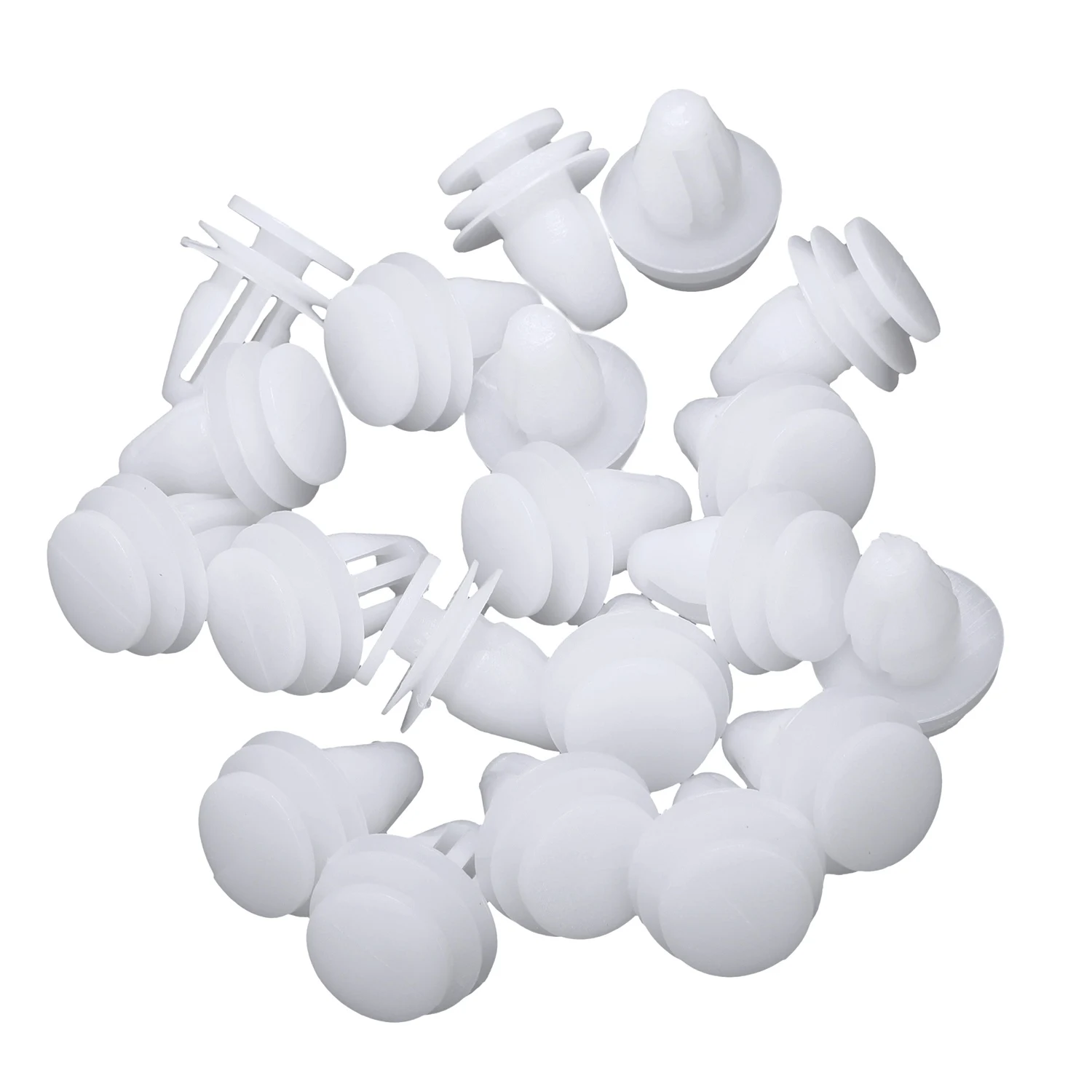 

20 Pcs Car White Rivet Door Trim Clips Fastener