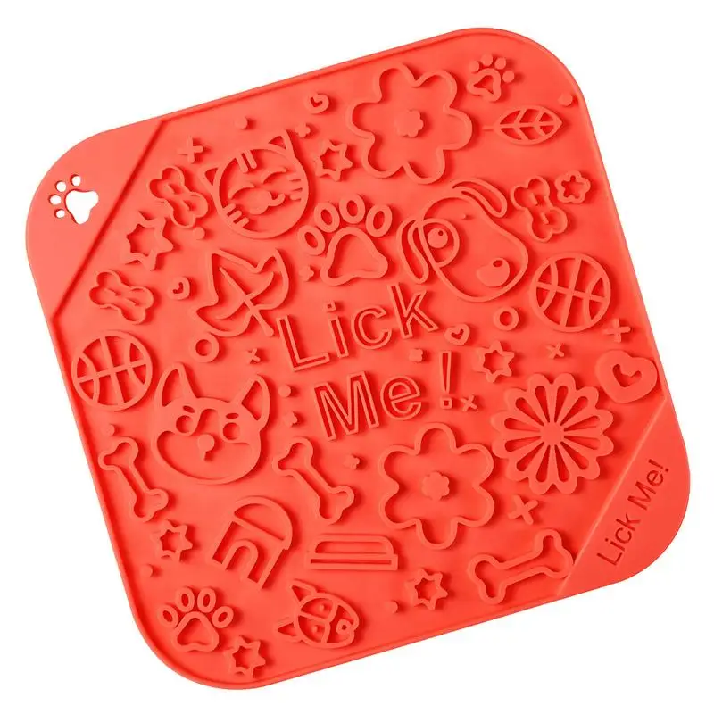 

Slow Feeder Dog Bowls Lick Mat Lick Mat For Dogs & Cats Lick Mat For DogsSlow Feed Dog Bowls Alternative Dog Lick Pad For Food