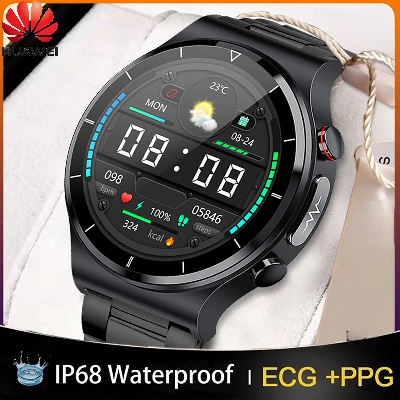 

Смарт-часы Huawei ECG + PPG мужские с функцией измерения давления и пульса