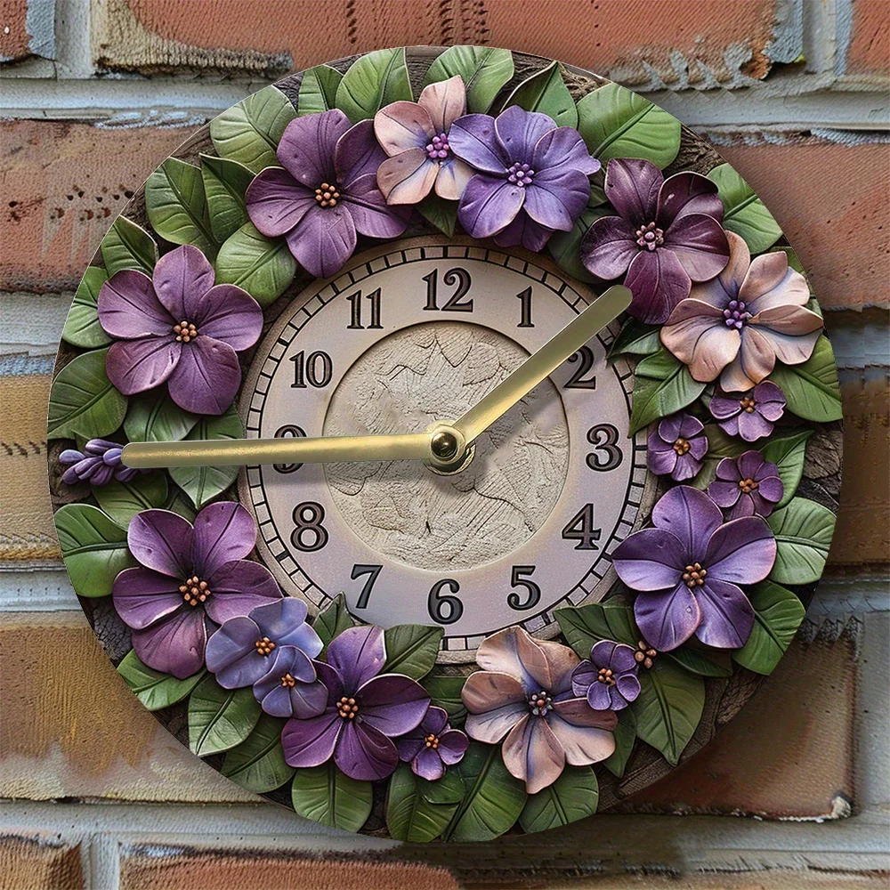 

Настенные часы Bloom Lilac