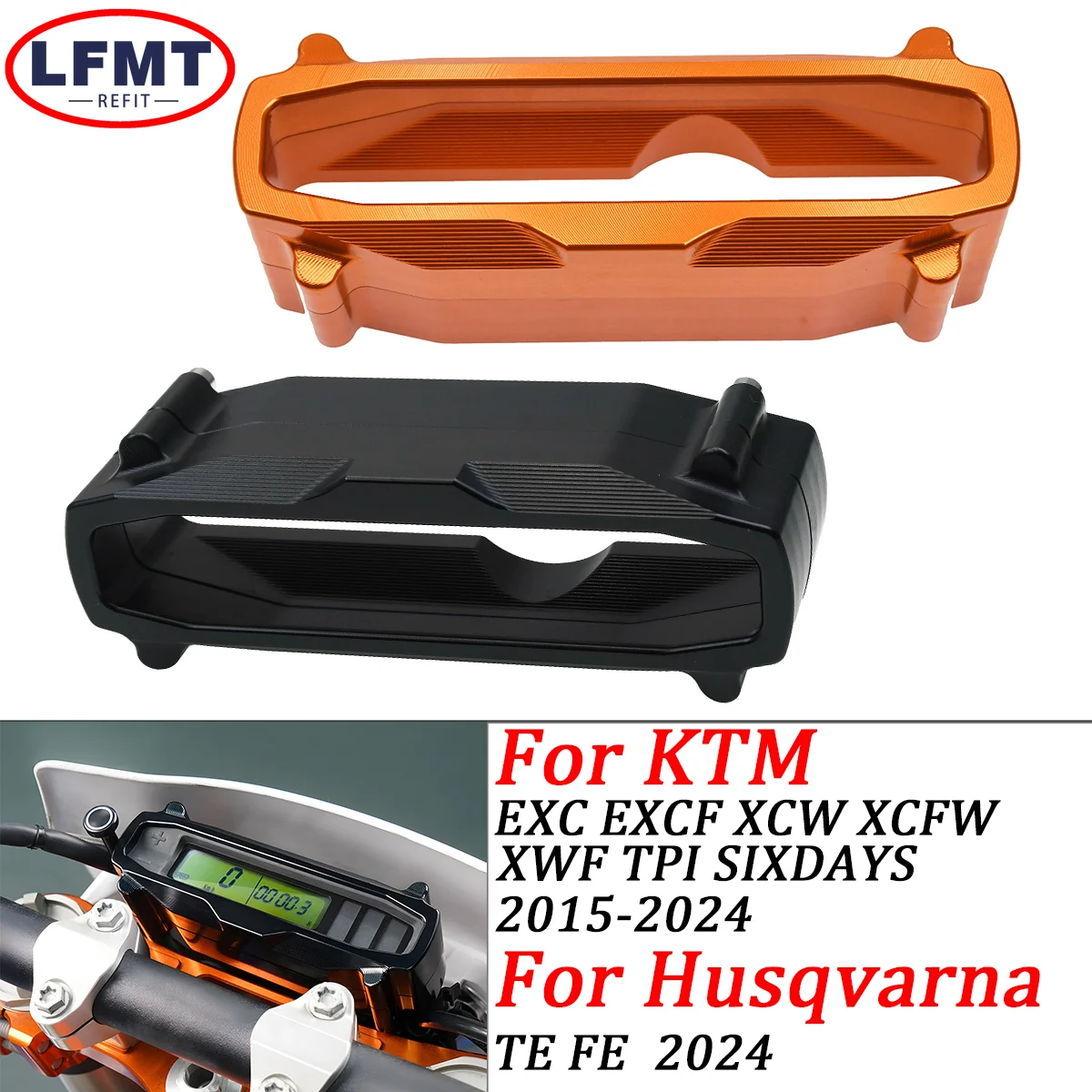 Фото Мотоциклетный одометр с ЧПУ, спидометр, защитная крышка для KTM EXC EXCF XCW XCFW TPI Six Days 150-500 2015-2022 2023 2024 №1
