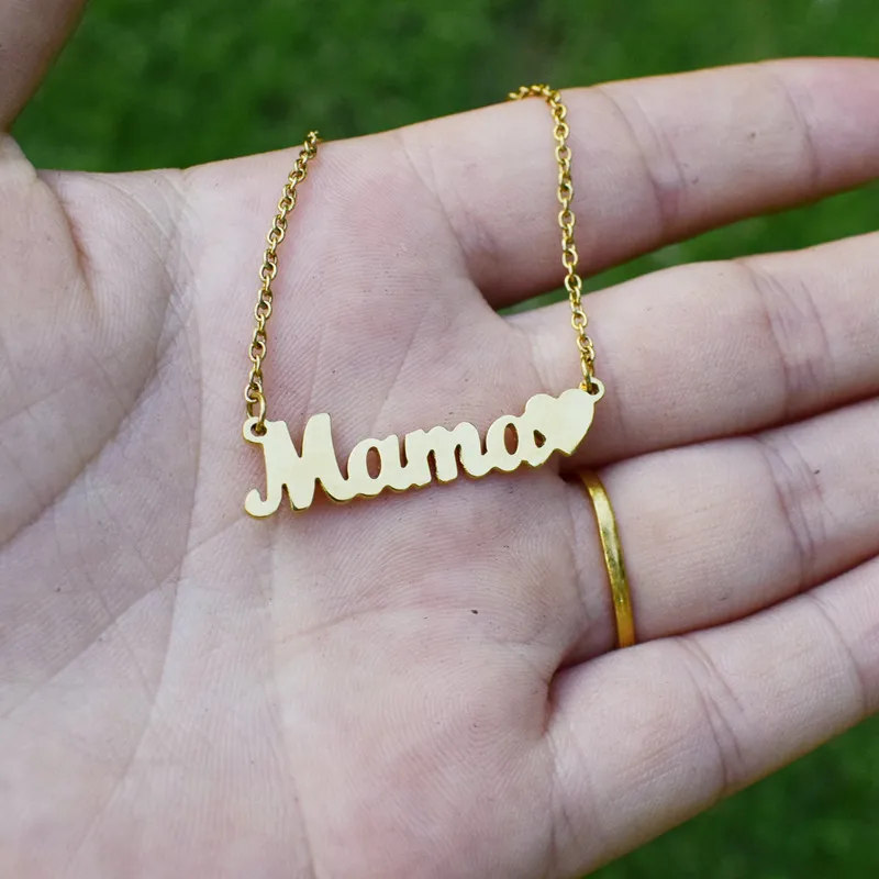 

G&D Mother's Day Gift Hot Sale Letter MAMA Stainless Steel Free Shipping Anti-corrosion Necklace For Women Memorial Exclusive