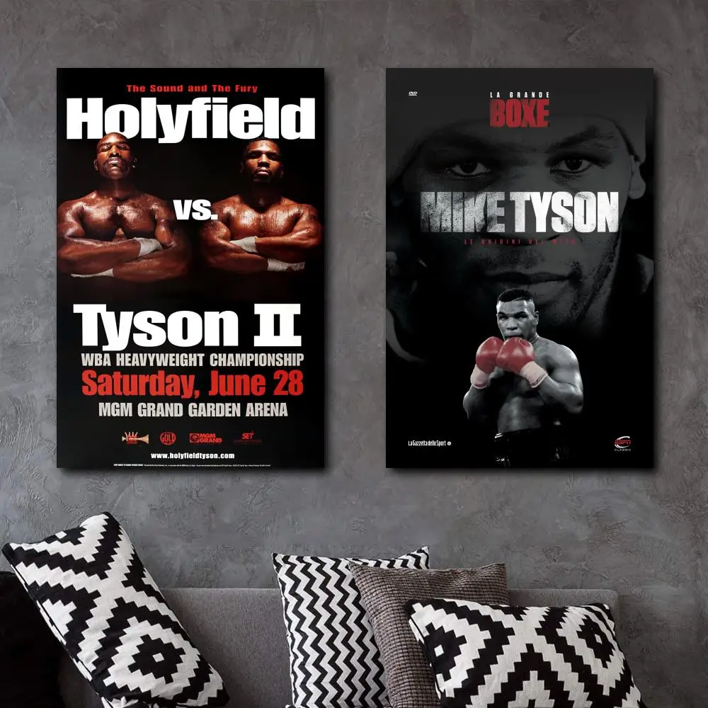 

Tyson Vs Holyfield Fight 1997 Mgm Grand Boxing Canvas Art Poster and Wall Art Picture Print Modern Family bedroom Decor Posters