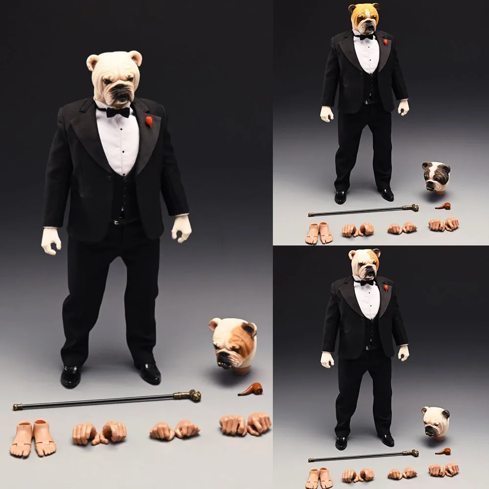 

Mostoys M2201 1/6 Soldier Bulldog Godfather Domineering Animal Model Vintage Suit Version 12Inch Action Figure Model