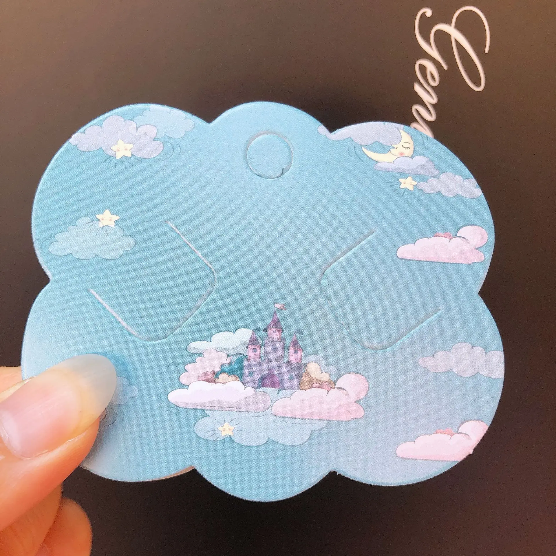 

Картонные заколки для волос BERICHHA, синие, 50 шт