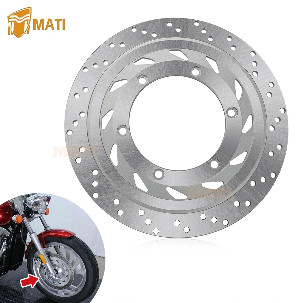 

MATI подходит для Honda VTX1300 VTX1300C VTX1300R VTX1300S VTX1300T 2003-2009 годов, ротор переднего тормозного диска 45251-MEA-671